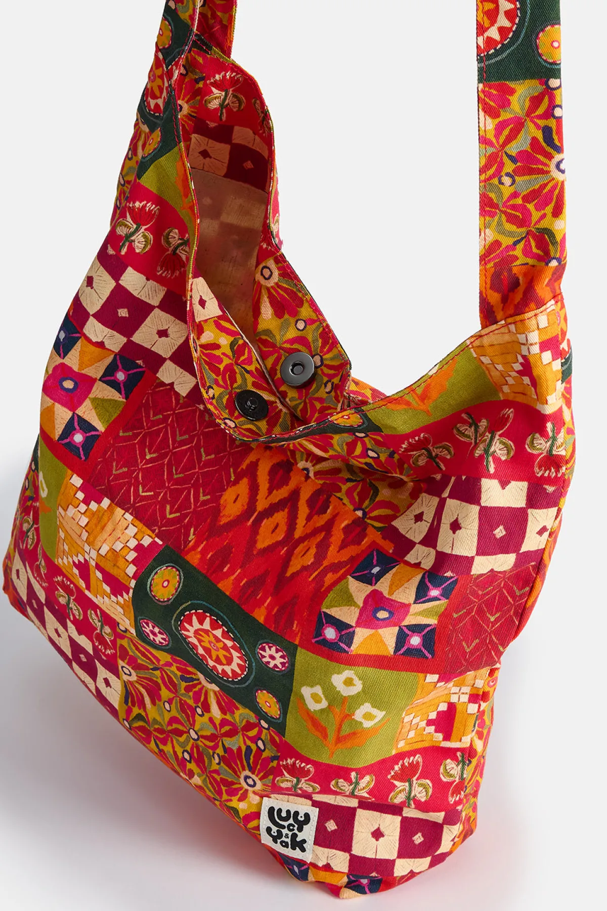 Lucy & Yak L.E. Erin - Cotton Shoulder Bag in Artist Print by Namrata Kumar