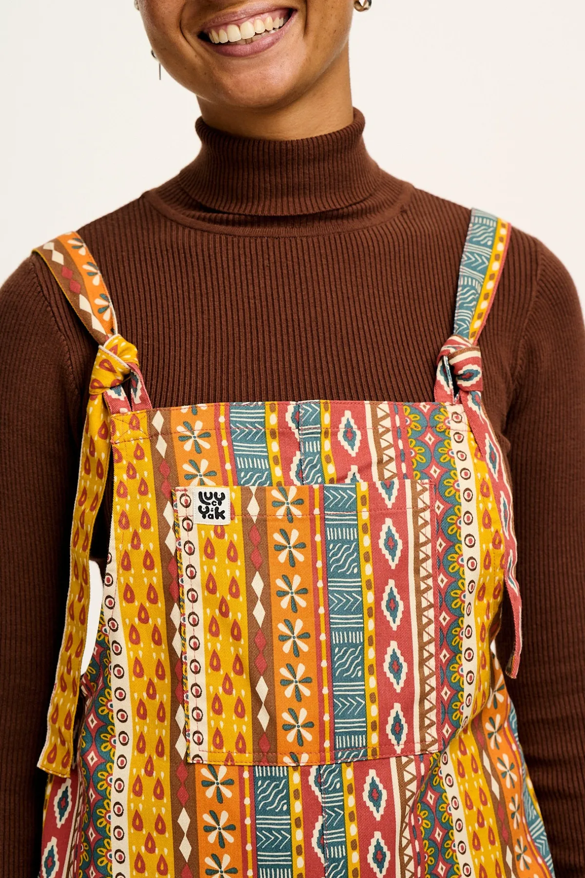 Lucy & Yak L.E. Original - Twill Dungarees in Artist Print by Chaaya Prabhat