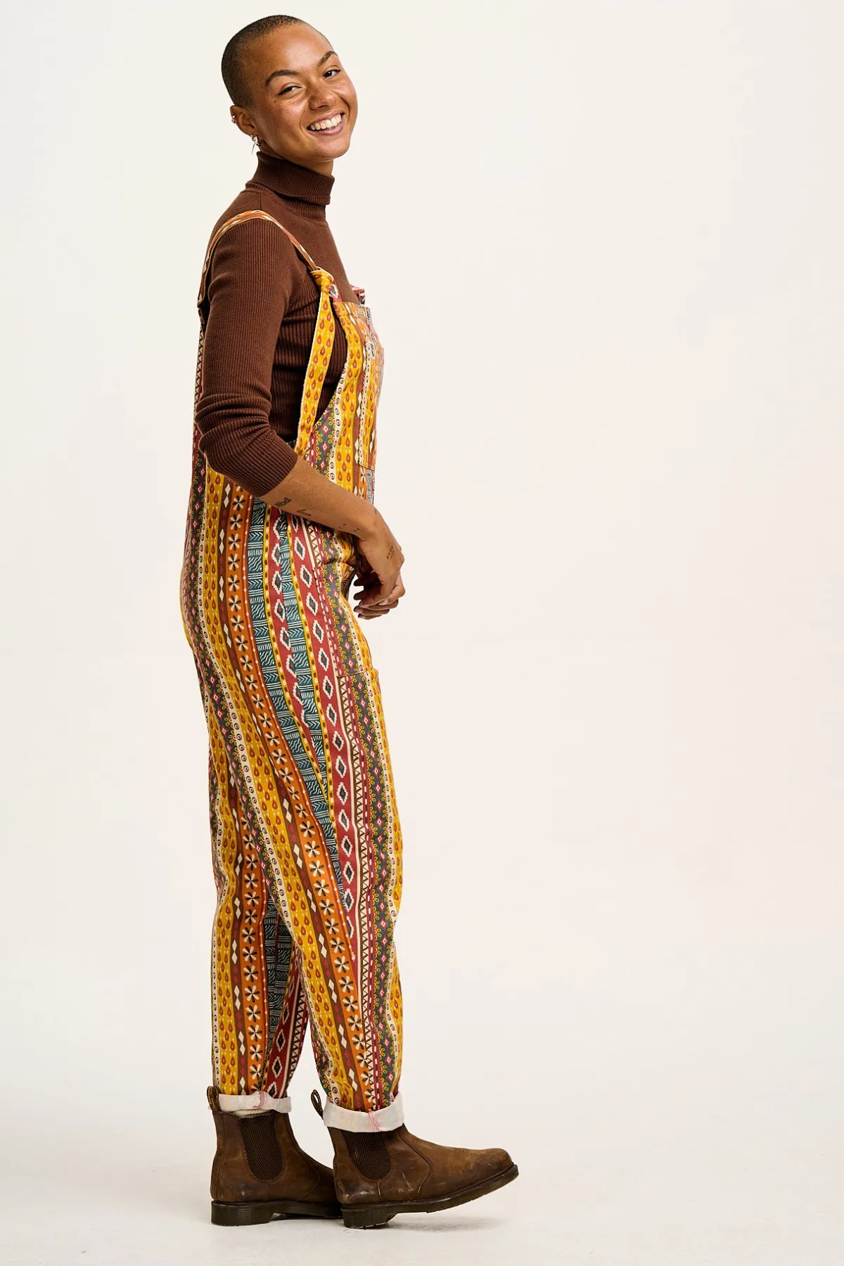 Lucy & Yak L.E. Original - Twill Dungarees in Artist Print by Chaaya Prabhat