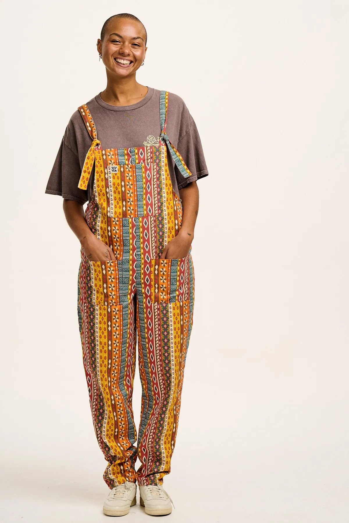 Lucy & Yak L.E. Original - Twill Dungarees in Artist Print by Chaaya Prabhat