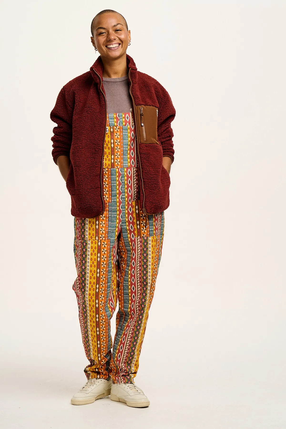Lucy & Yak L.E. Original - Twill Dungarees in Artist Print by Chaaya Prabhat