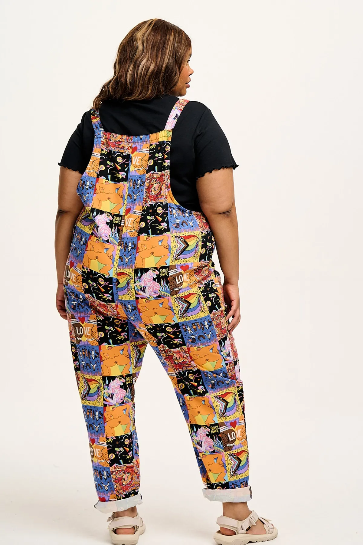 Lucy & Yak L.E. Original - Twill Dungarees in With Love Artist Print