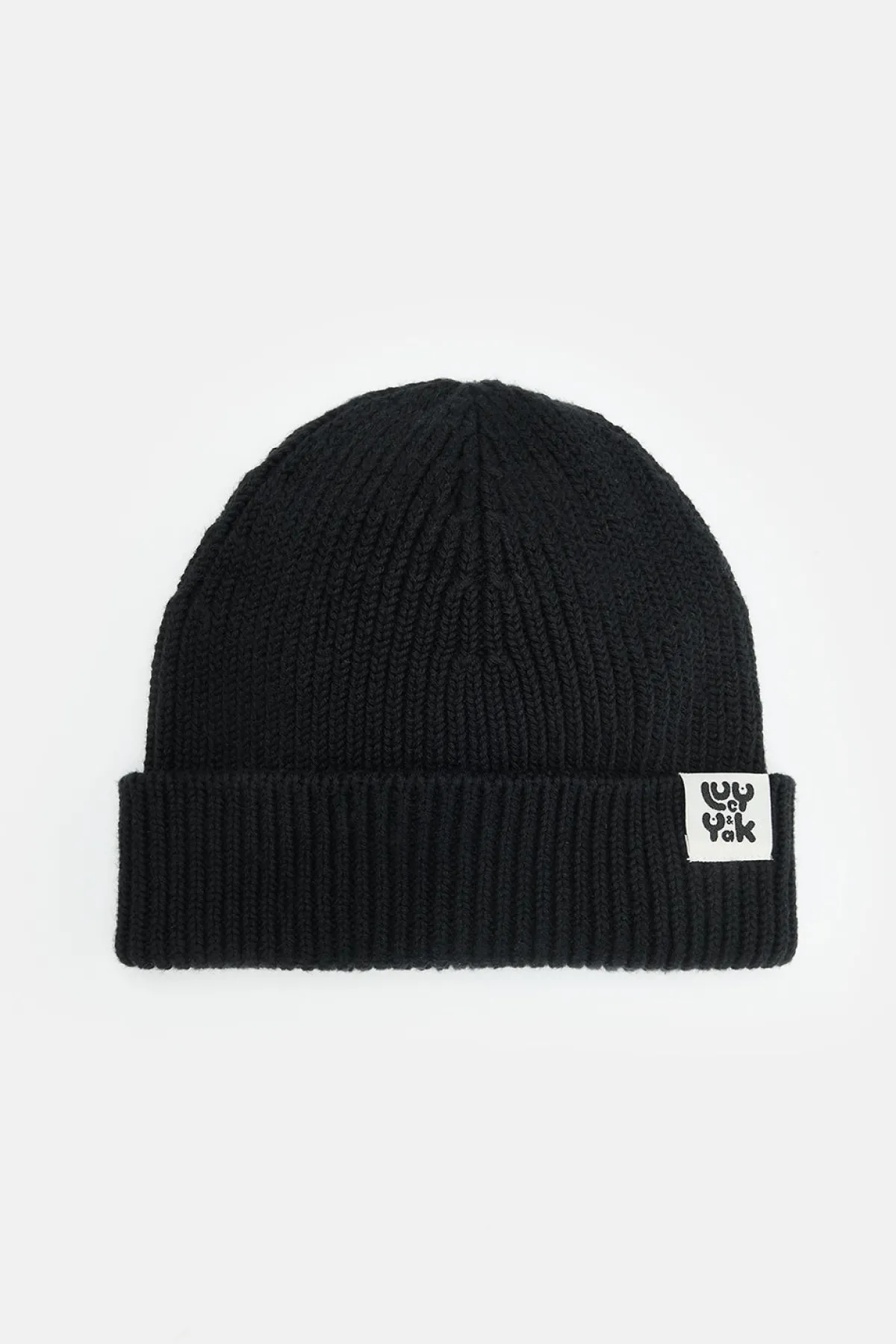 Lucy & Yak Luca - Cotton Beanie in Black