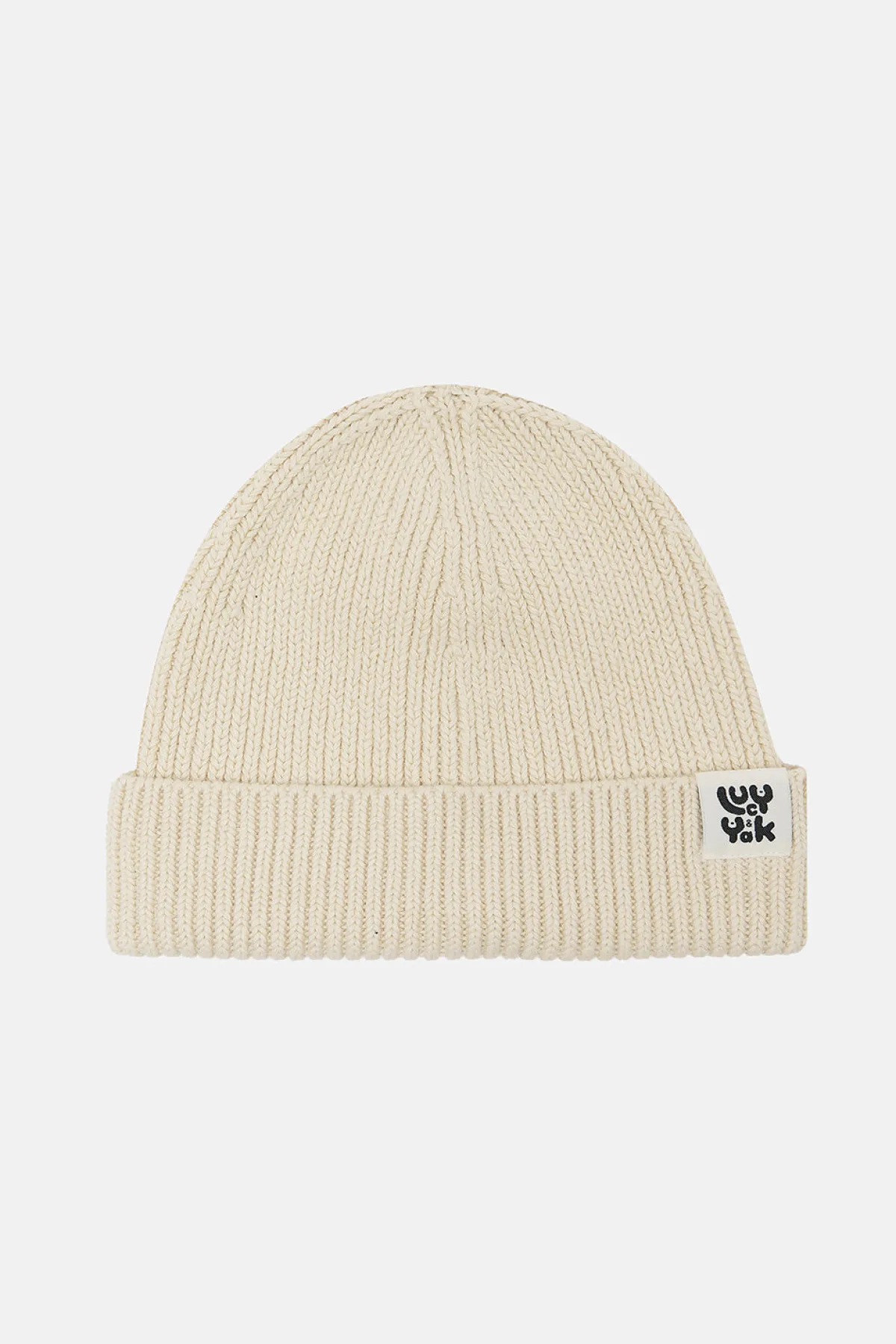 Lucy & Yak Luca - Cotton Beanie in Cream