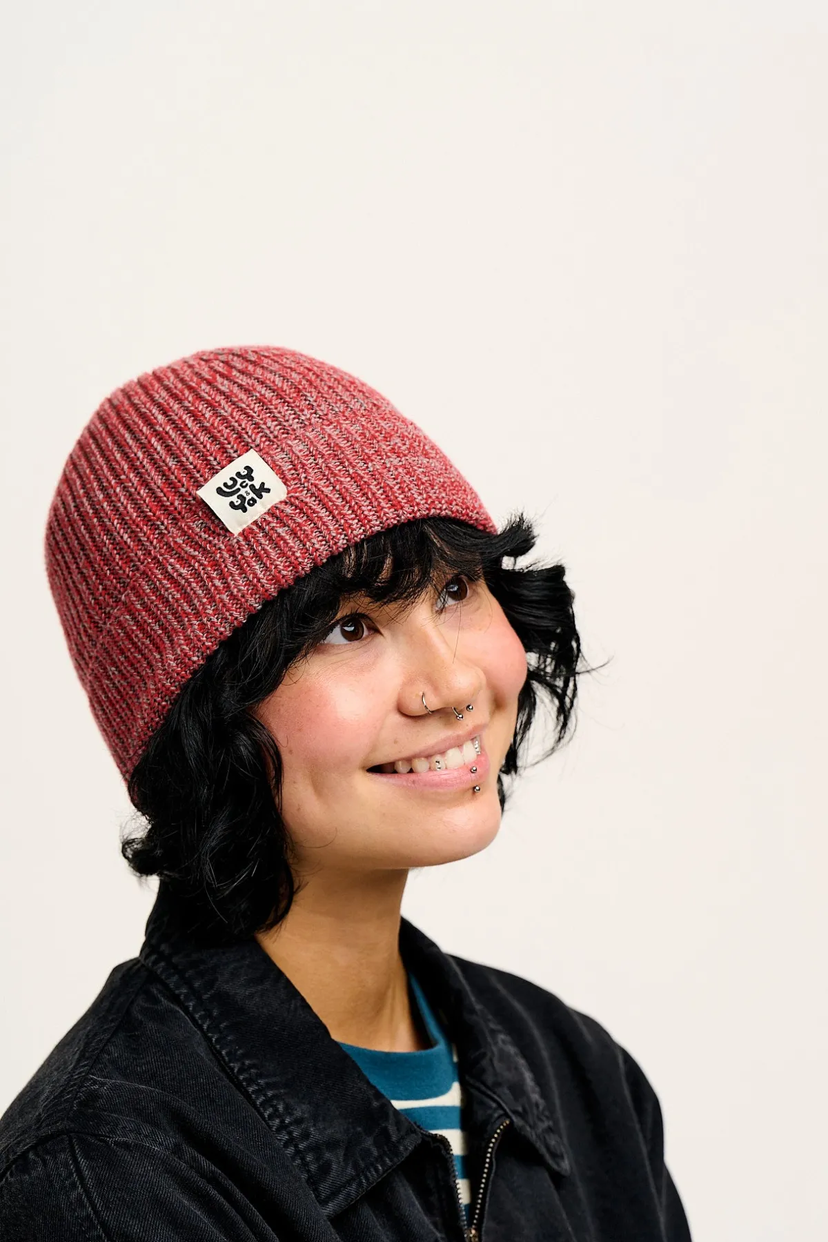 Lucy & Yak Luca - Cotton Beanie in Red