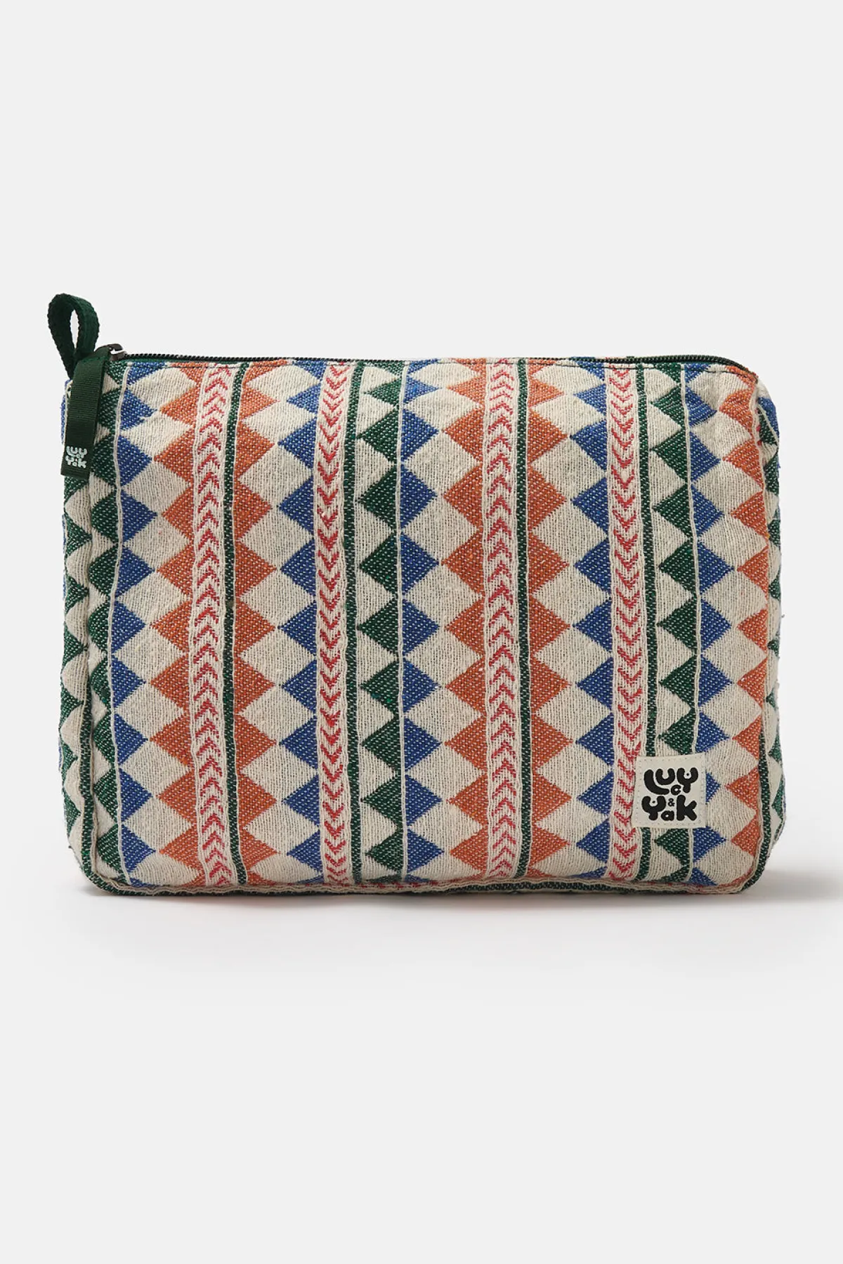 Lucy & Yak Malina - Washbag in Multi Triangles Print