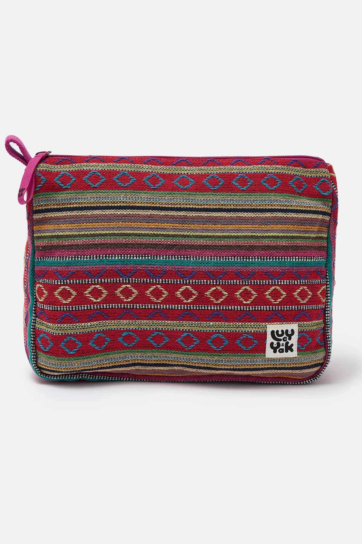 Lucy & Yak Malina - Washbag in Stripe Jacquard Print