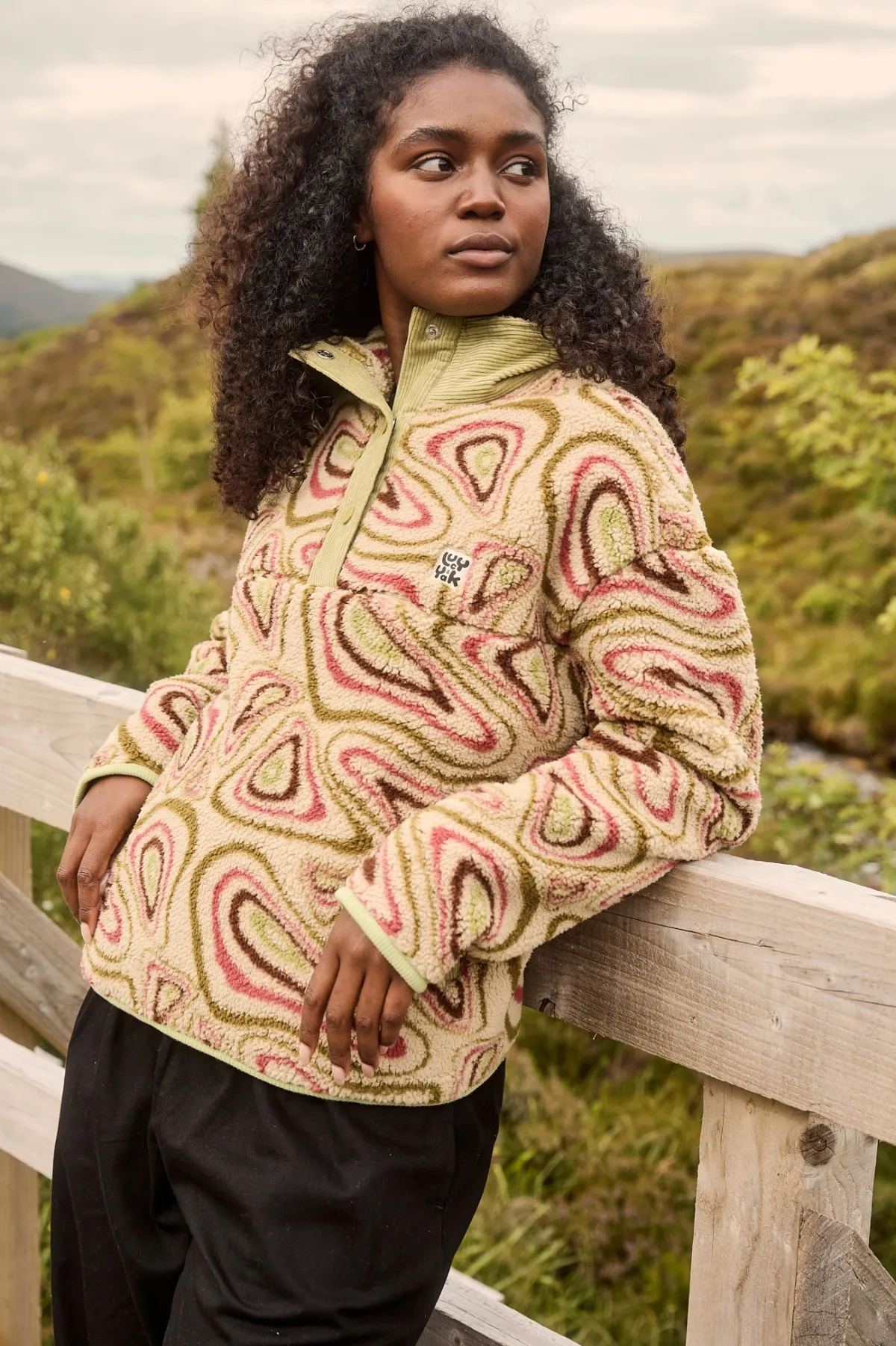 Lucy & Yak Malone - Borg Fleece in Yosemite Print