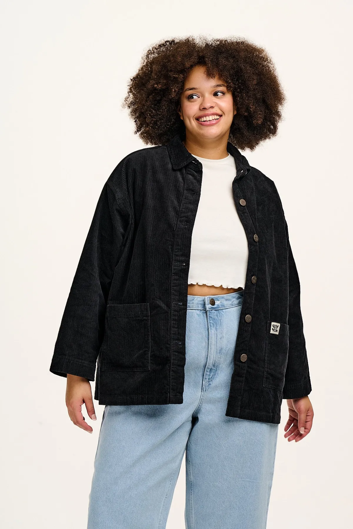 Lucy & Yak Olly - Corduroy Jacket in Black