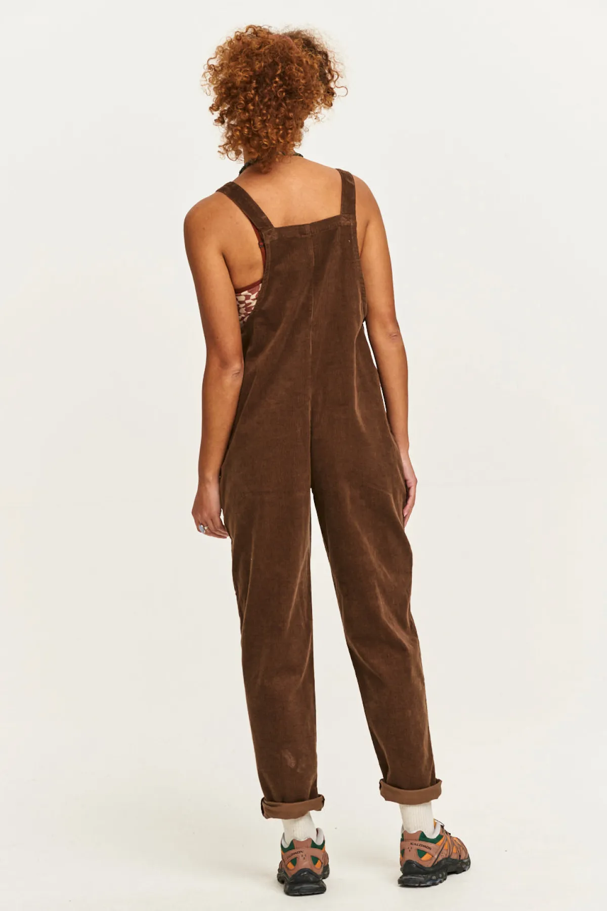 Lucy & Yak Original - Corduroy Dungarees in Cocoa Brown