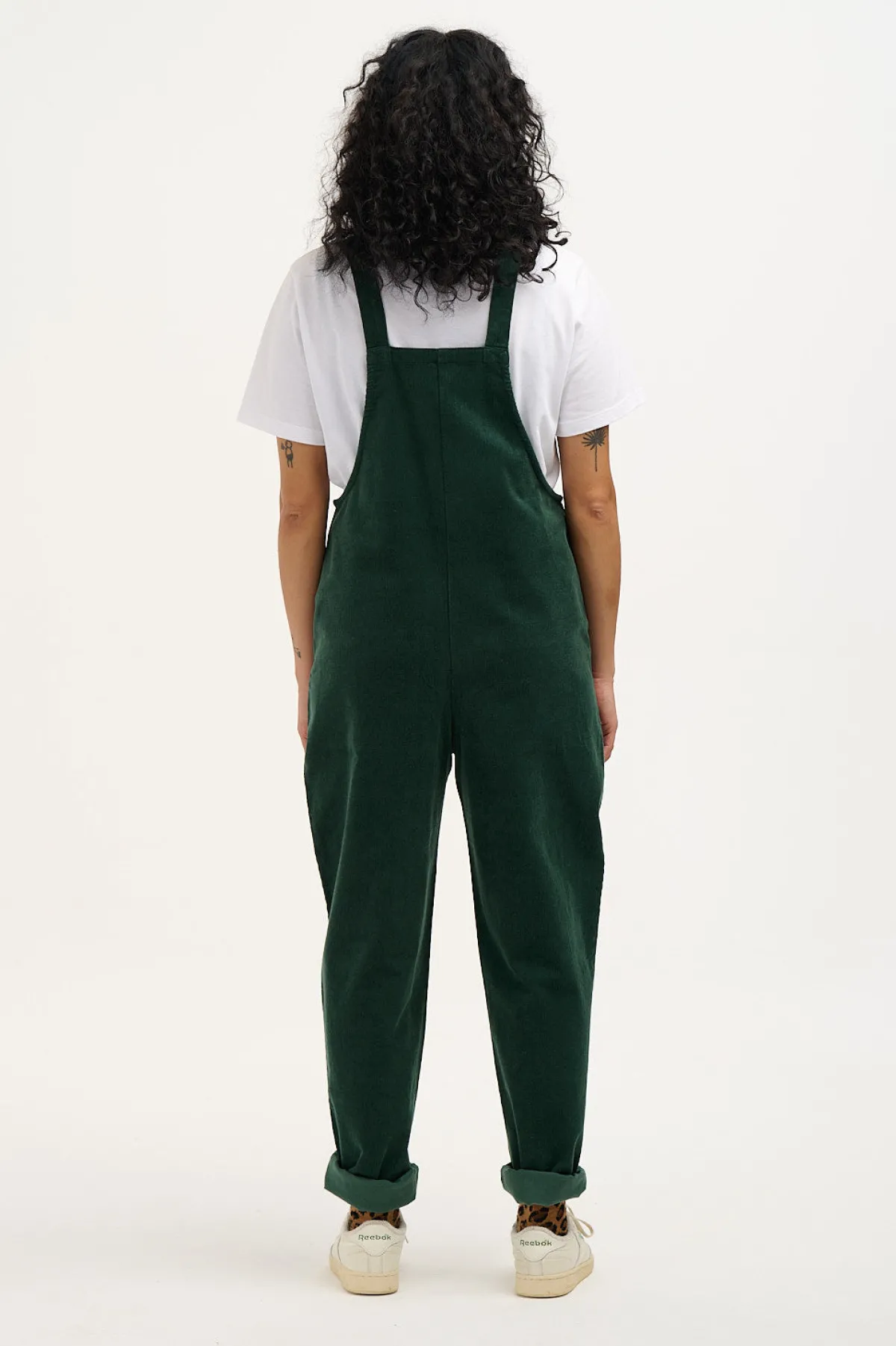 Lucy & Yak Original - Corduroy Dungarees in Posy Green