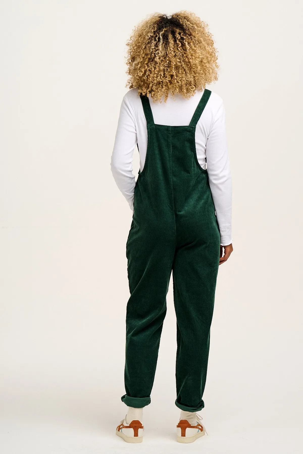 Lucy & Yak Original - Corduroy Dungarees in Posy Green