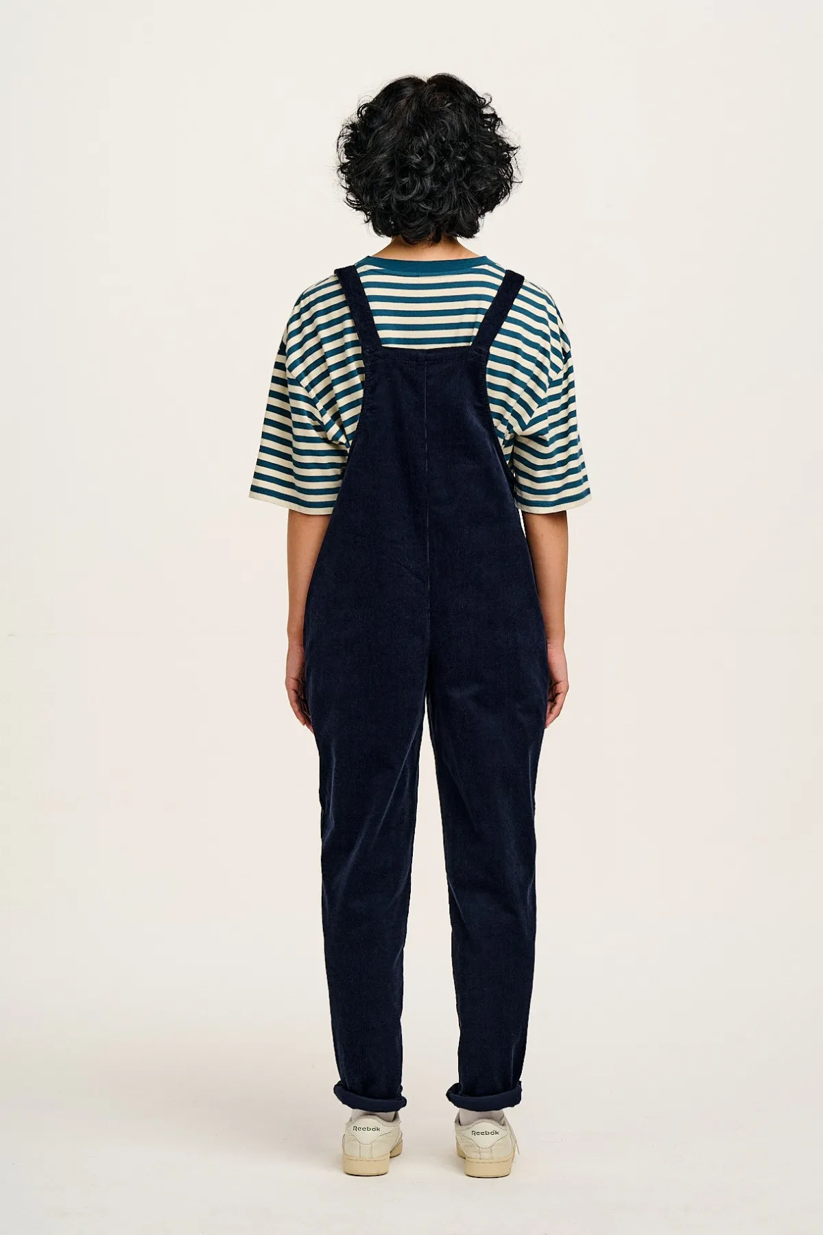Lucy & Yak Original - Corduroy Dungarees in Sailor Blue