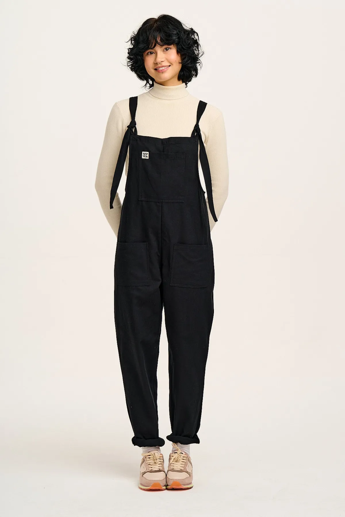 Lucy & Yak Original - Cotton Dungarees in Black