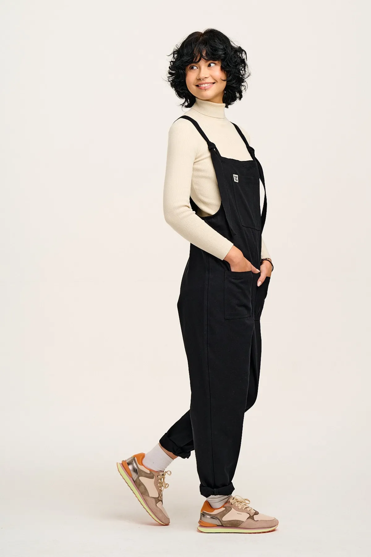 Lucy & Yak Original - Cotton Dungarees in Black