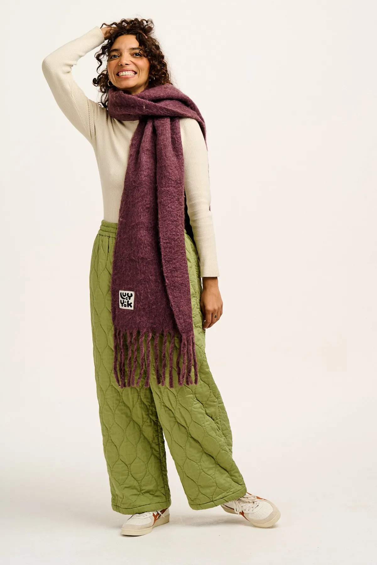 Lucy & Yak Rowan - Super Soft Scarf in Purple