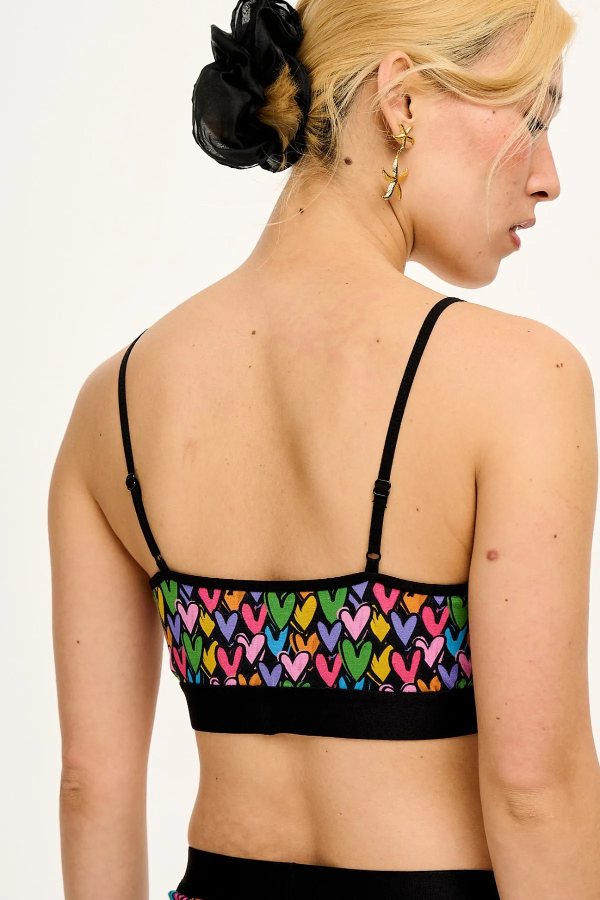 Lucy & Yak Ruby - Crop Top Cotton & Bamboo Bralette in Summer Lovin' Print