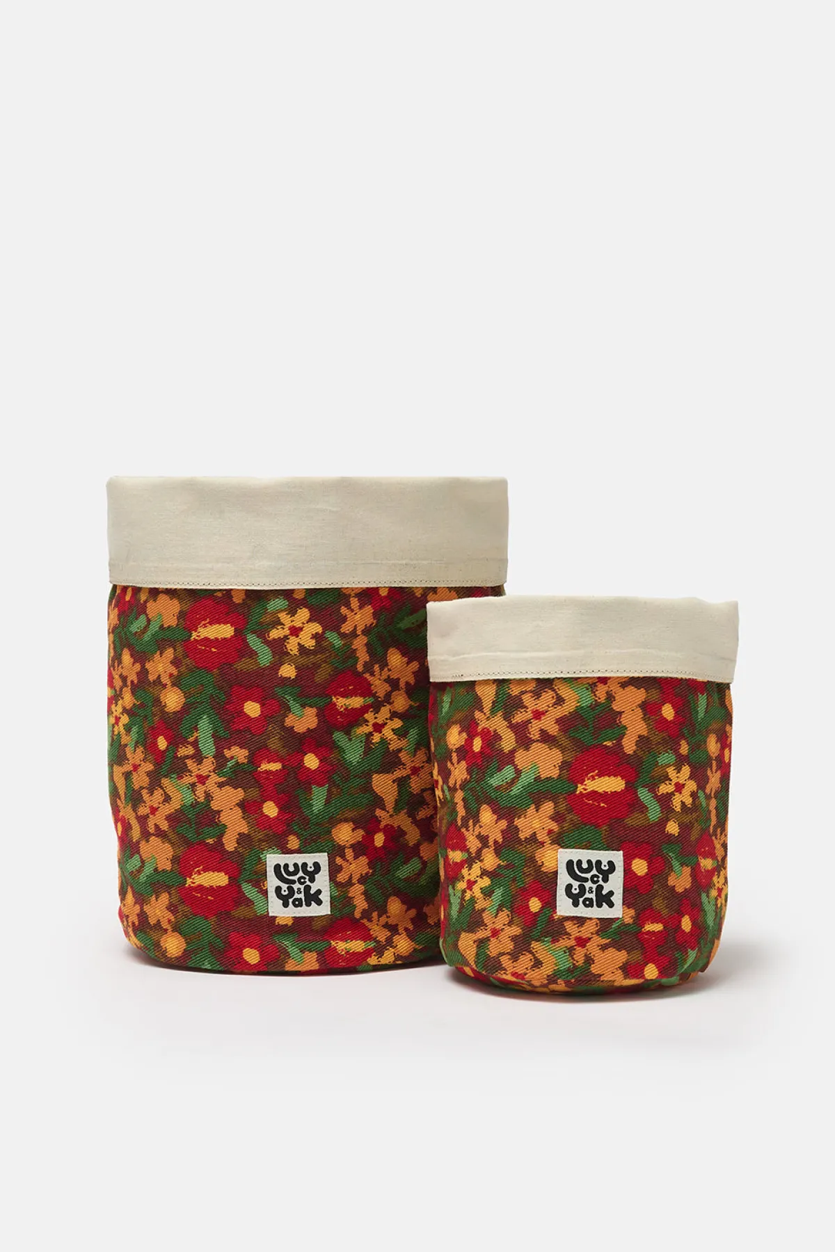 Lucy & Yak Runa - Plant Pot Covers in Rodeo Floral Print (2 Pack)