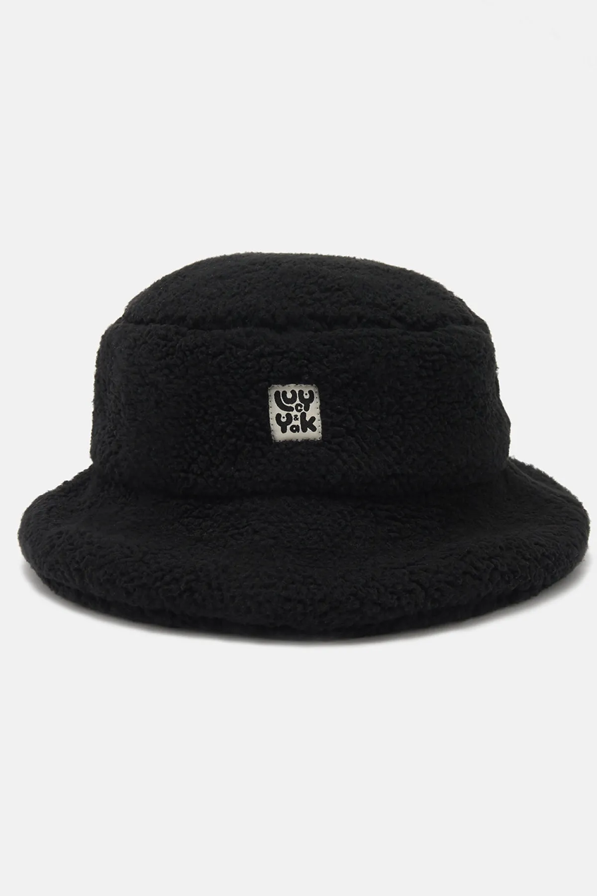 Lucy & Yak Travis - Borg Fleece Bucket Hat in Black