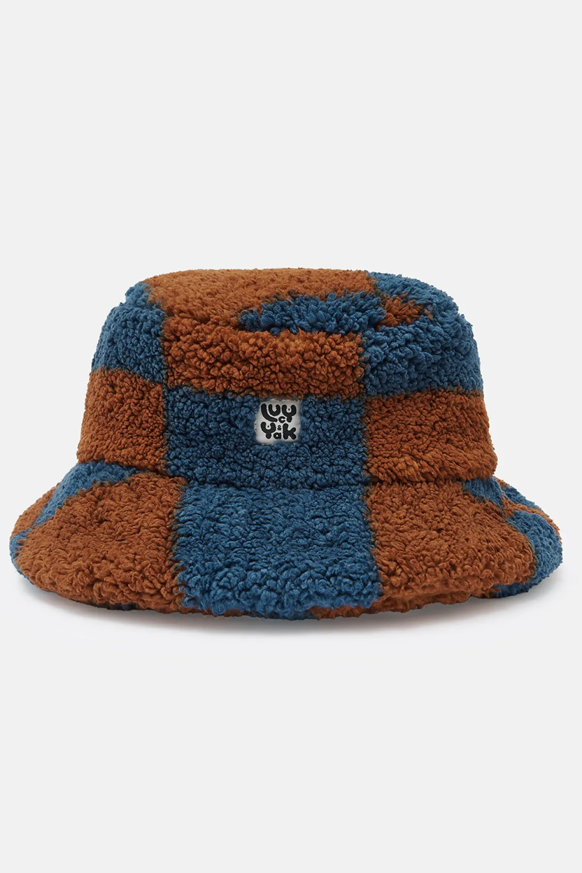 Lucy & Yak Travis - Borg Fleece Bucket Hat in Chester Check Print