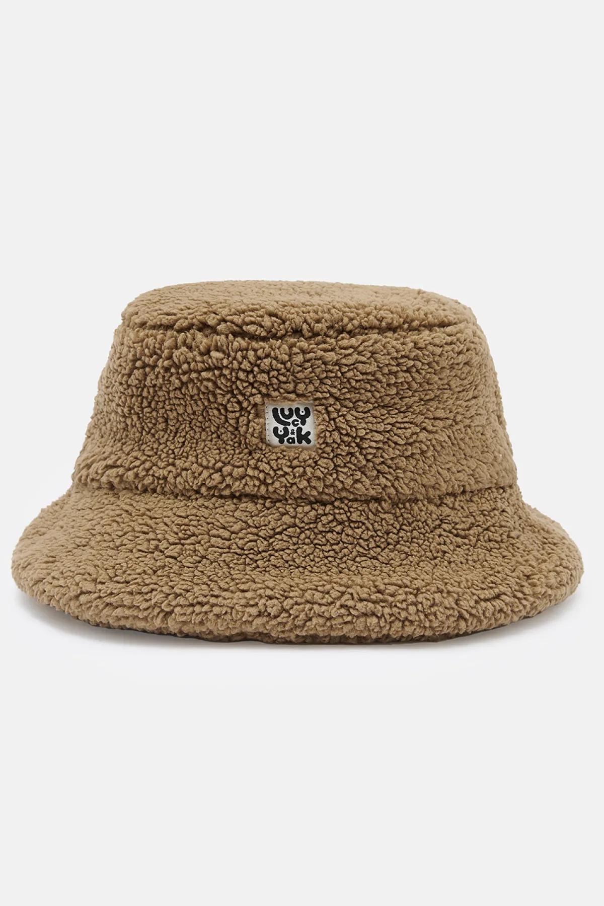 Lucy & Yak Travis - Borg Fleece Bucket Hat in Cocoa