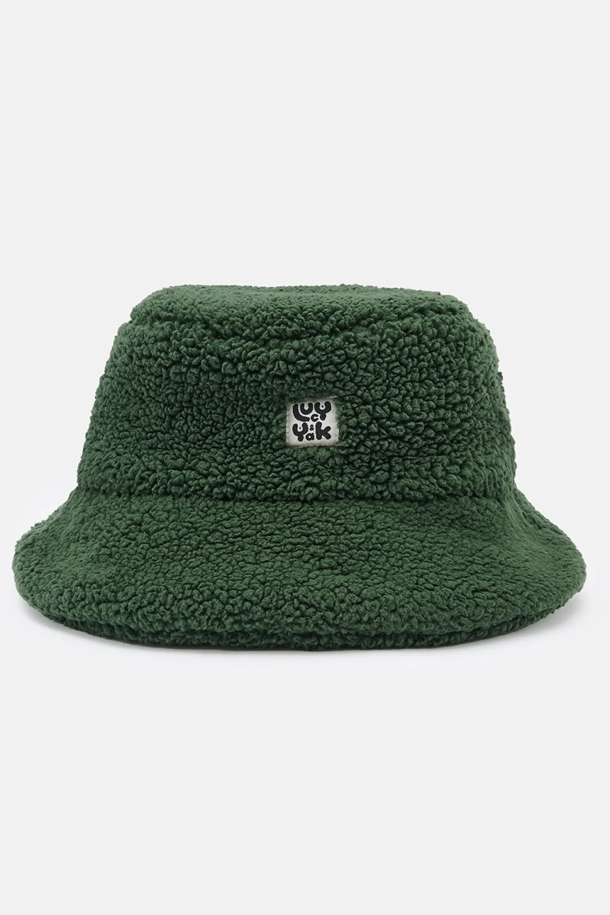 Lucy & Yak Travis - Borg Fleece Bucket Hat in Pine Green