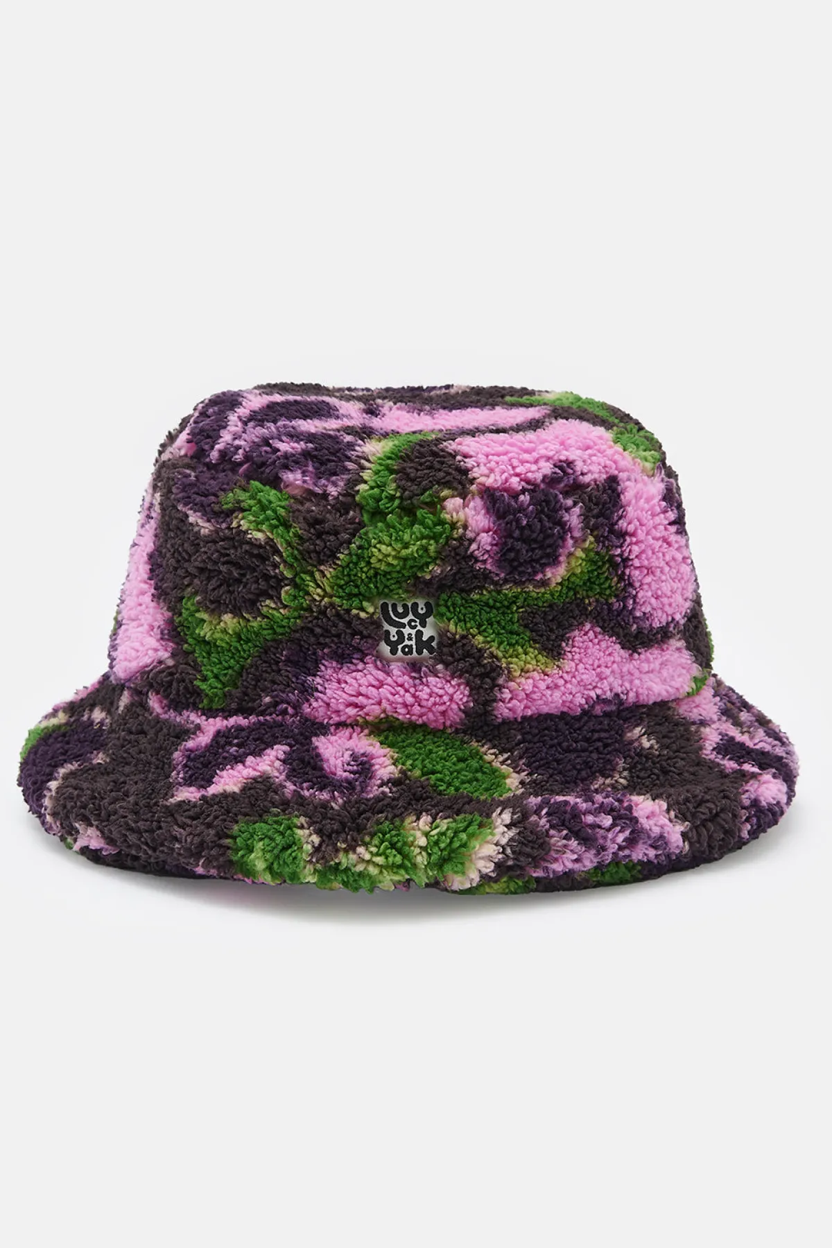 Lucy & Yak Travis - Borg Fleece Bucket Hat in Wilderly Print